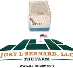 POTTER & BRUMFIELD, LOT OF 2, 40 BU 120, RELAY COIL, 120 VAC, 50/60 HZ, NEW NOS