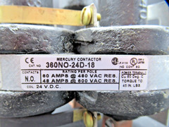 MDI 360NO-24D-18 Contactor 24VDC 60A 3 Pole