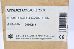 DOLD AI 938.002 Thermistor Motor Protection Relay AC50/60 HZ 230V 0001219