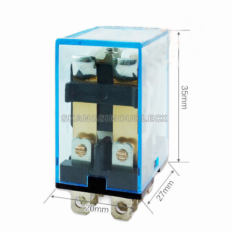 10A AC 220V Coil Power Relay DPDT LY2NJ HH62P HHC68A-2Z With Socket Base