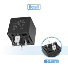 4pcs JD2912 5 Pin DC 48V 40A Universal Car Vehicle Motor Fuse Relay Switch Power