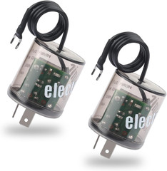 2Pin LED Flasher Relay with Ground Wire,12V Car Flasher Relay for Fixing LED