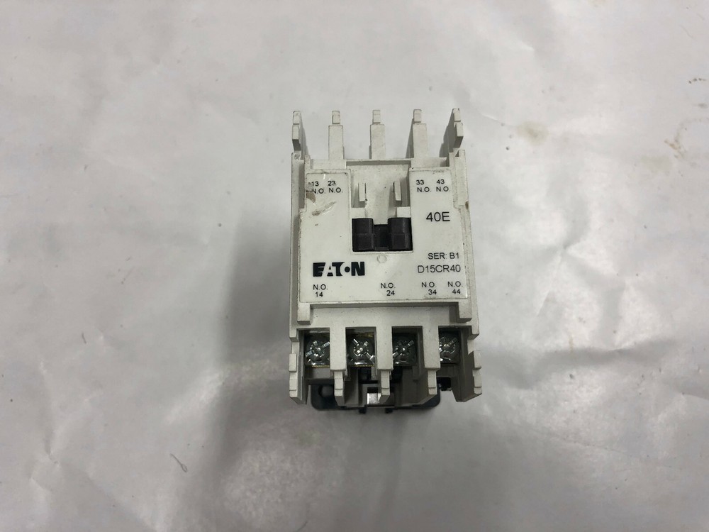 Eaton Cutler-Hammer D15CR40 40ESer. B1 Overload Relay 110/120V coil