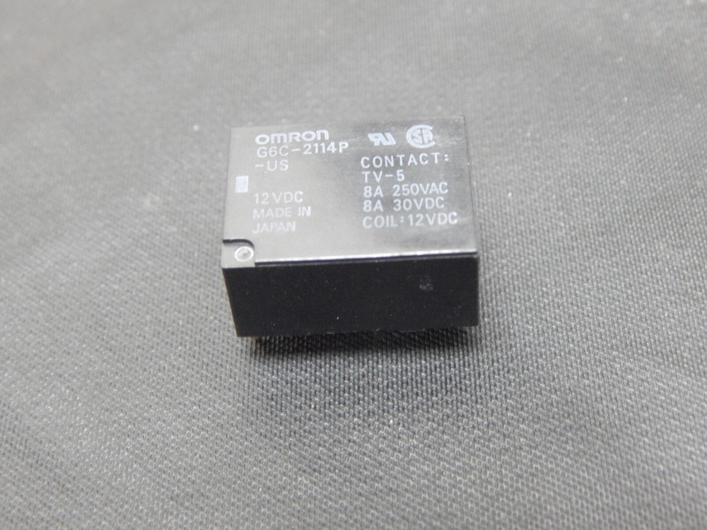 OMRON G6C-2114P-US-DC12 RELAY DPST 8A 12V G6C-2114P-US 12VDC – USA FAST SHIPPING