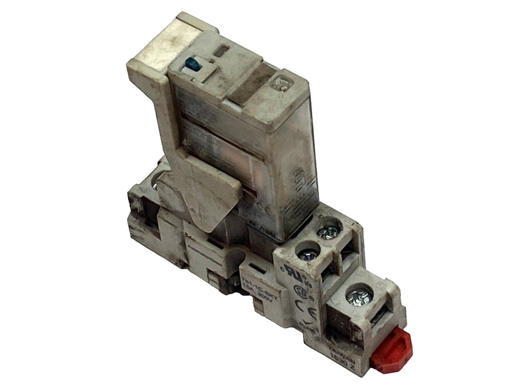 AutomationDirect 781-1C-24D Relay 24VDC W/ 781-1C-SKT DIN Rail Socket 15A