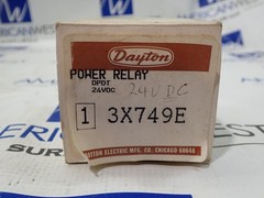 Dayton Power Relay 3X749E 30 Amp 2 Pole 24VDC New