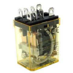 10PCS For Intermediate Relay 10A 240VAC 8Pins DPDT RH2B-UL DC24V 24VDC