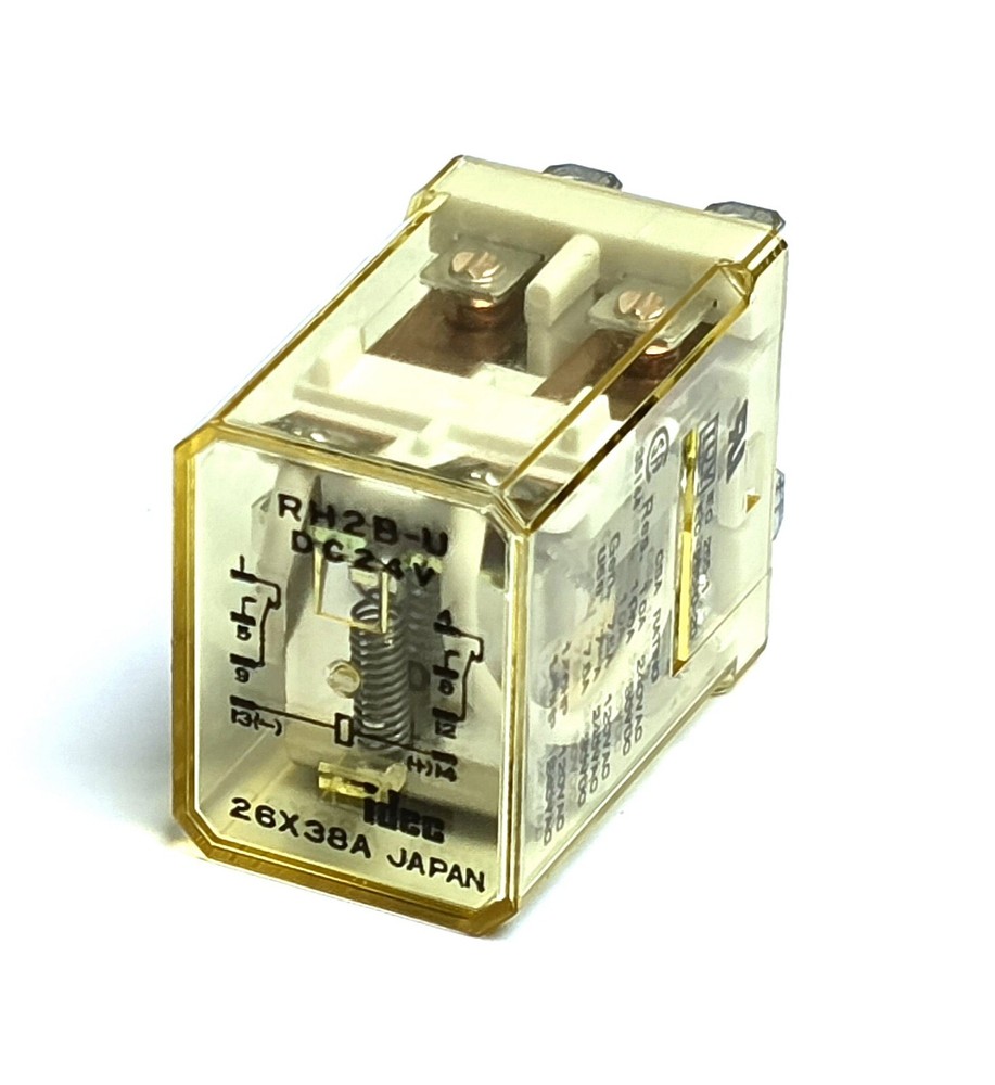 IDEC RH2B-U-DC24V, Power Relay, 10Amp, 240VAC/30VDC, 8 Blade