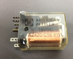 American Zittler 18VDC, AZ420-C56-4WL, Relay, New Old Stock