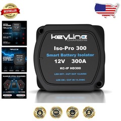 Elite 300 Amp Dual Battery Isolator – Voltage Sensitive Relay, Zero Power Loss
