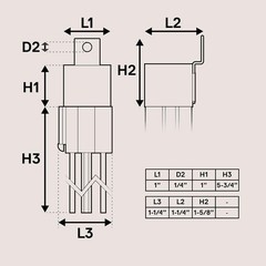 6 Pack BOSCH STYLE 5 PIN 12V Relay Kit ,12 Volt Automotive Relays for Auto Fan