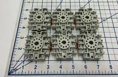 (LOT OF 6) Magnecraft 70-465-1 Relay Sockets 15A, 300V, 5A, 600V *WARRANTY