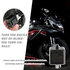 2PCS 12V LED Flasher Relay 2 Pin,Adjustable Turn Signal Relay for Repairing Moto