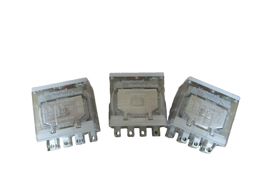 LOT OF 3 SCHNEIDER ELECTRC MAGNACRAFT RELAY 784XDXM4L 24VAC