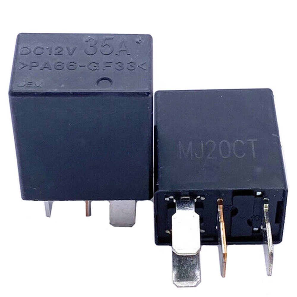 2Pcs JEM PA66-GF33 12VDC 35A Automotive Relay 4Pins