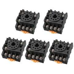 5pcs 11 Pin Screw Terminals PF113A Relay Base Socket for Time Delay US Stock