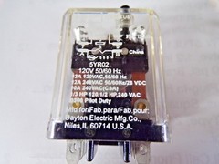 NEW 5YR02 Plug-In Relay, 8 Pins, 120VAC Coil Volts (M)