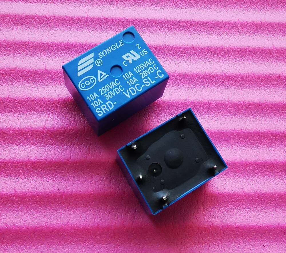 10pcs 6V SRD-06VDC-SL-C 10A 250VAC SONGLE Relay 5Pins