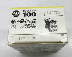 Allen Bradley 100-AO9ND3 Contractor 110V-50HZ… 120V-60HZ B-series……[B81]