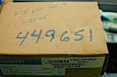 EXCESS STEAM OVERPRESSURE SWITCH ITEM F11 (“F” FUEL/COMBUSTION) PART N -SURPLUS-