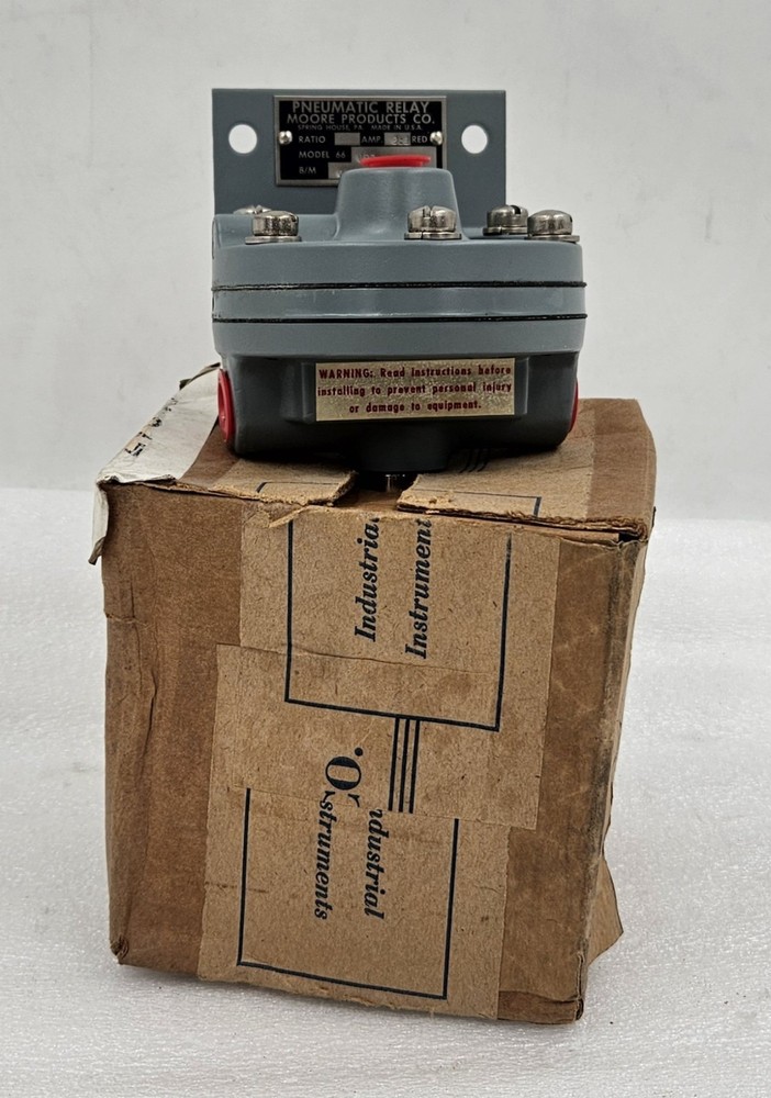MOORE MODEL 66BR2 AMPLIFYING PNEUMATIC RELAY, 2:1 AMP, 4297-121/9NI [FAST SHIP]