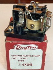 New Dayton 4X841 General Purpose Power Relay Surface Mounted