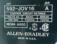 Allen-Bradley 509-TOD NEMA Size 00 Full Voltage Starter w/ Overload Relay