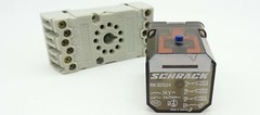 2x Socket Relay SCHRACK RN 301024 Plug-In Relay 24V DC 3W 5A 11-poil Socket Z345
