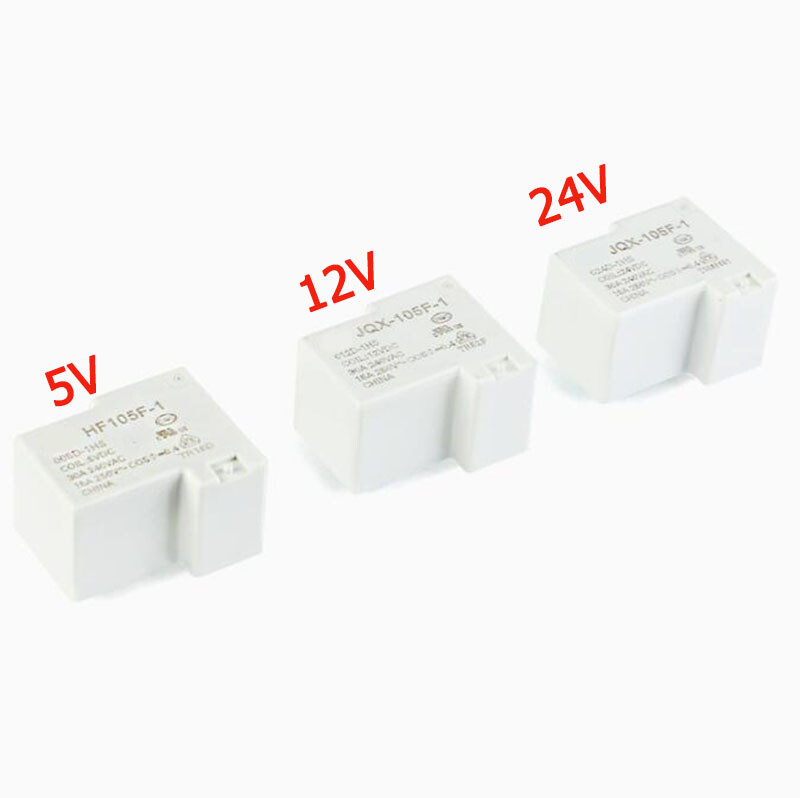 HF105F-1-JQX-105F-1- 005 012 024D-1HS Mini PCB Power Relays 5V 12V 24V 30A 4-Pin