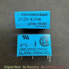 5pieces JY12H-K Genuine NEW TAKAMISAWA relay DIP-4