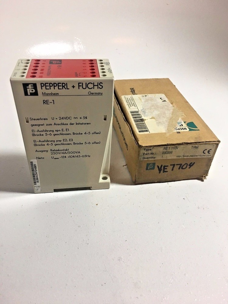 PEPPERL+ FUCHS RE-1 RELAY 000356 115Vac