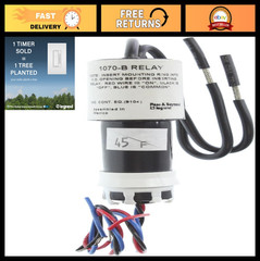 20 Amp Magnetic Latching Relay Wall Switch – Low Voltage Toggle, White, 1-Pack