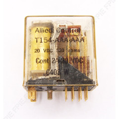 20VDC, 520 Ohms, 2A 4PDT (4 Form C) Relay by Allied Control (T154-AAA-AAA)