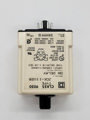 Square D 9050 JCK11V20 Timing Relay 10A 240V 8Pin 0.1-10Sec 50/400HZ 120V Coil