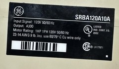 General Electric SRBA120A10A Smart Relay Block 120 VAC 50/60 Hz