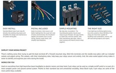 6 Pack BOSCH STYLE 5 PIN 12V Relay Kit ,12 Volt Automotive Relays for Auto Fan