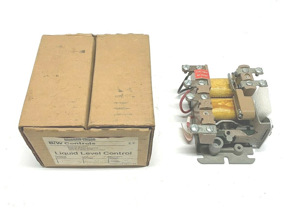 NEW MCGRAW EDISON 1100L LIQUID LEVEL CONTROL RELAY, TYPE L, SER. 8405, NIB