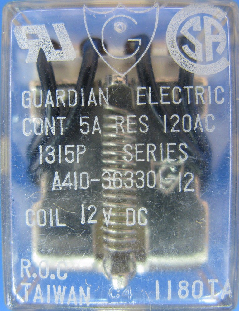 GUARDIAN ELECT RELAY A410-363301-12