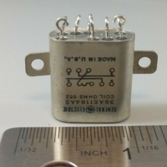 GE 3SAE1184A2 8 PIN MILSPEC ELECTROMAGNETIC RELAY