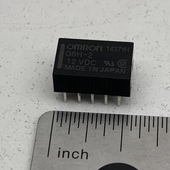 5pcs Omron G6H-2 12V Relay DPDT 1A 30VDC 0.3A 125VAC PCB Mount RH