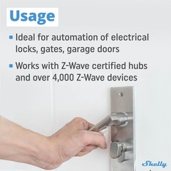 Wave 1 US LR UL | Z-Wave Long Range Smart Switch Relay, 1-Channel 15A Dry Con…