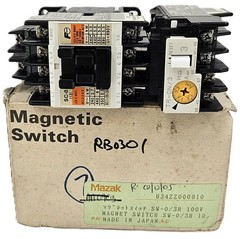 FUJI ELECTRIC TR-ON/3 OVERLOAD RELAY CONTRACTOR 20A 550V FAST SHIP