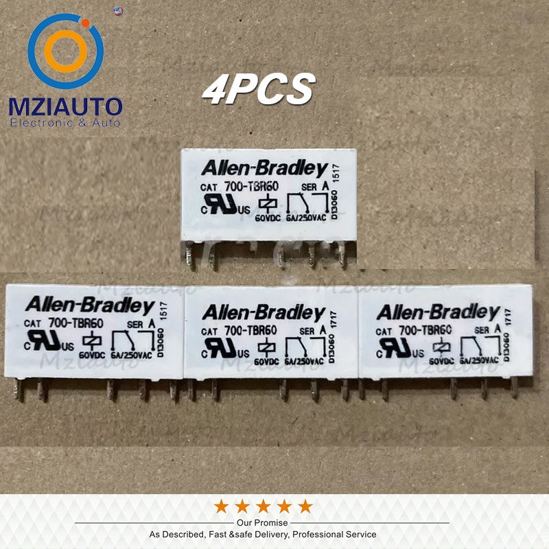 4PCS For Allen-Bradley CAT 700-TBR60 CAT700-TBR60 60VDC 6A 250VAC 5Pin Relay USA