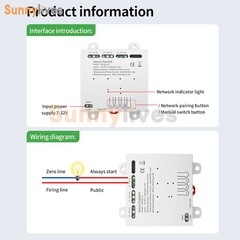 Ewelink AC DC7-32V 2/3/4CH Intelligent Bluetooth WIFI Relay Switch Module Type-C