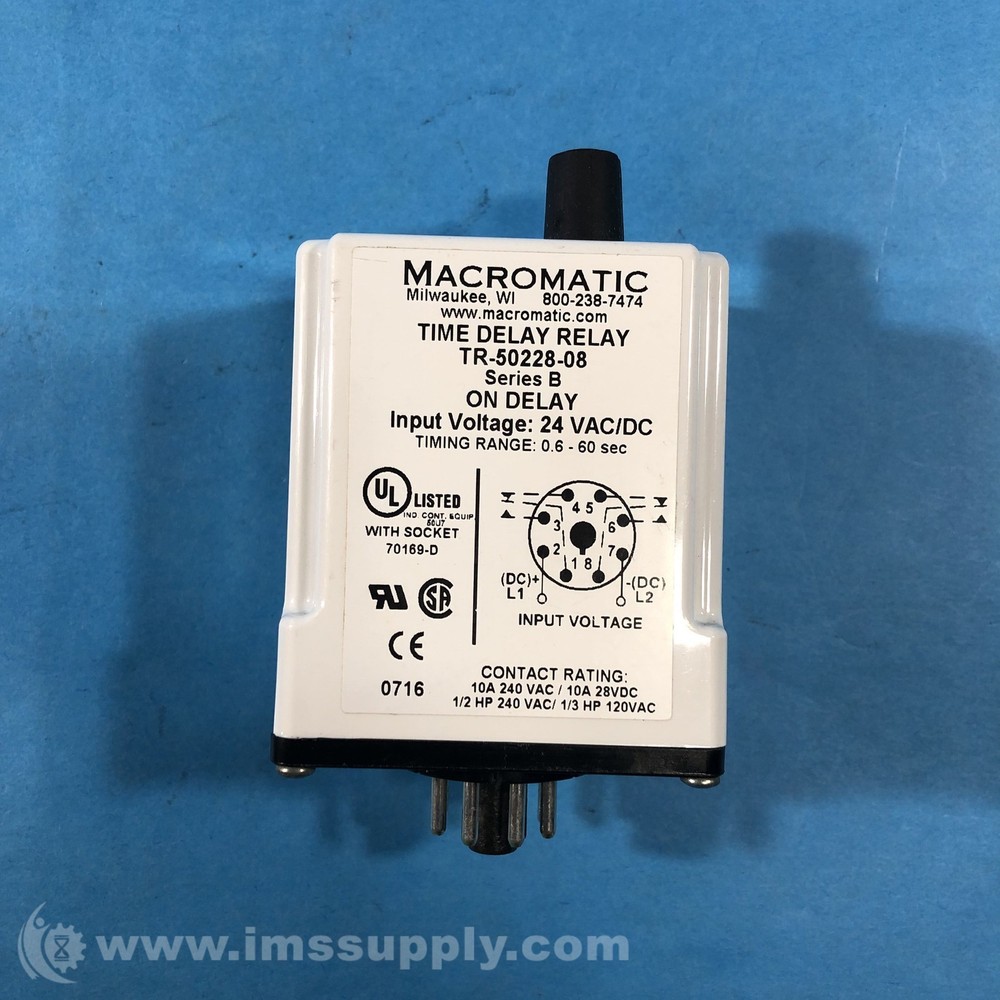 Macromatic TR-50228-08 Series B Time Delay Relay FNIP