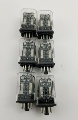 Lot of 6 QIANJI, JQX-10F, relay. 250 VAC, 7.5A. 8 pin. Fast shipping!!!