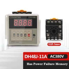 24V 220V 380V Digital Display Counter DH48J-8 8A 11A Power Failure Memory Sensor