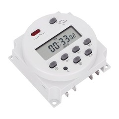 DC 12V Digital LCD Programmable Timer For Relay Switch 16A 1Min-168H Range