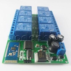 12V 8CH Bluetooth Relay Android Mobile Remote control Switch for Motor LED Light