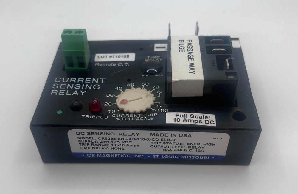 CR Magnetics AC Current Sensing Relay w/ GRGFS-100